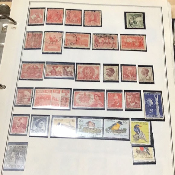 ARGENTINA, AUSTRALIA & AUSTRIA vintage postage stamps .. 3 Countries,(8 pages ) - Picture 9 of 12